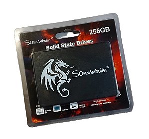 SSD Somnambulist 256 Gigas Sata 3 2.5" para PCs, Notebooks e Games