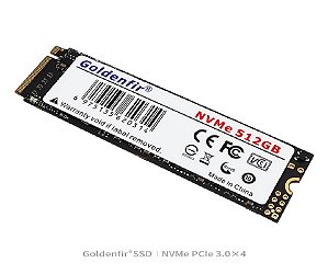 SSD NVME M.2 Goldenfir 512 Gigas Pci-Ex para Pcs e Notebooks