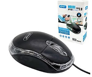 Mouse Óptico Knup USB 1200 DPI para PCs e Notebooks