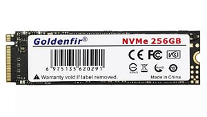 SSD NVME M.2 Goldenfir 256 Gigas Pci-Ex para Pcs e Notebooks