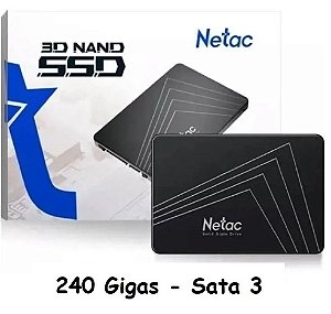 SSD Netac 240 Gigas 2.5" Sata 3 para PCs e Notebooks