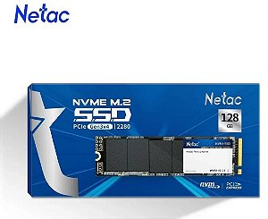 SSD NVME M.2 Netac 128 Gigas Pci-Ex para Pcs e Notebooks