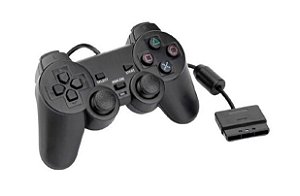 Controle com fio para PlayStation 1 e 2