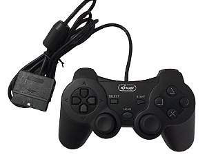 Controle Knup com fio para PlayStation 1 e 2