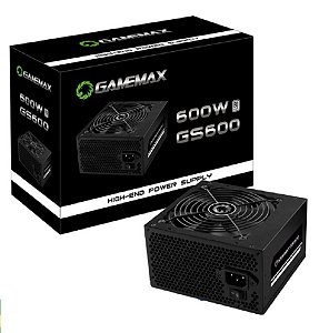 Fonte Gamer Gamemax GS600 600 Watts (80 Plus) para PCs