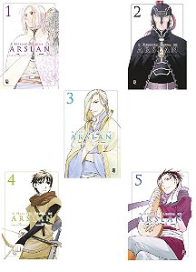 A Heroica Lenda de Arslan - Volumes 01 ao 05 (Item novo e lacrado)