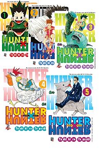 Hunter x Hunter - Volumes 01 ao 05 (Itens novos e lacrados)