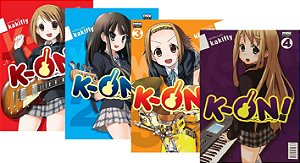 K-ON ! - Volumes 01, 02, 03 e 04 (Itens novos e lacrados)