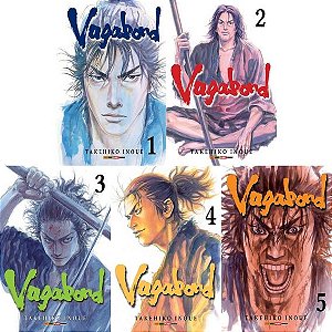 Vagabond - Volumes 01 ao 05 - (Itens novos e lacrados)