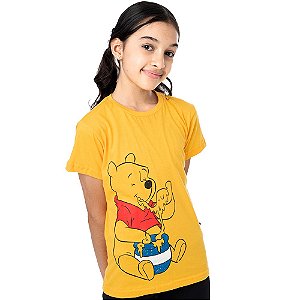 Camiseta Infantil Disney - Pooh Clássico