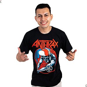 Camiseta Anthrax Preto