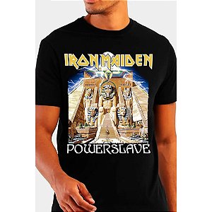 Camiseta Iron Maiden Power Slave Preto