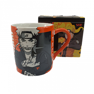 Caneca Naruto Akatsuki Nuvens 300ml - Loja Life Geek