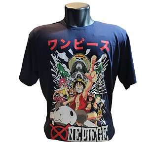 Camiseta One Piece - Grupo Azul Marinho