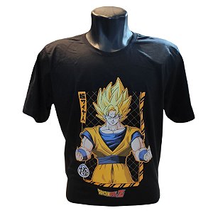 Camiseta Dragon Ball Goku Super Sayajin Preto