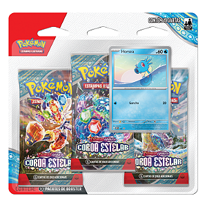 Blister Triplo Escarlate e Violeta - Coroa Estelar EV7 - Pokémon