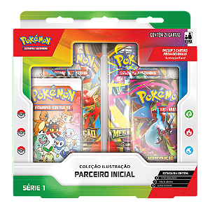 Box Coleção Ilustração Parceiro Inicial - Serie 1 - Pokémon