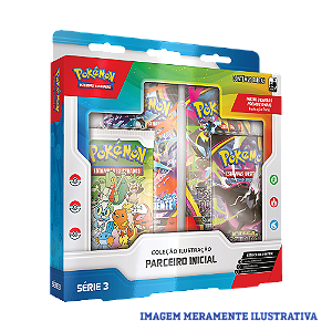 Box Coleção Ilustração Parceiro Inicial - Serie 3 - Pokémon
