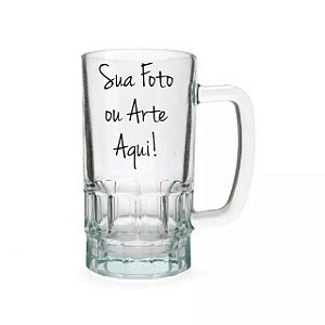 Caneca Chopp Vidro 550ml Personalizada