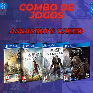 COMBO ASSASSIN'S CREED  Primaria  - PS4 ou PS5 PSN MÍDIA DIGITAL