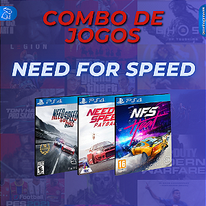 COMBO NEED FOR SPEED - PS4 PSN MÍDIA DIGITAL