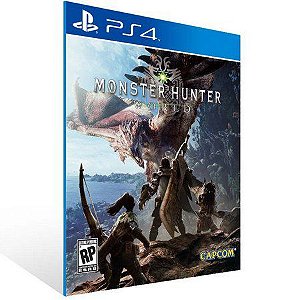 MONSTER HUNTER WORLD - PS4  - PSN MÍDIA DIGITAL