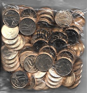 Sachê Original Banco Central Com 100 Moedas 2022 de R$ 0,10 Centavos de Real
