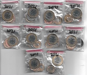 10 Série Moeda Real de 2021 - F.C.