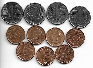 Brasil Série Centavos do Real 1997 a 2004