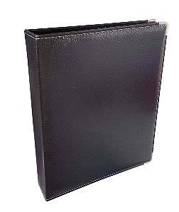 Pasta Fichário para Cédulas - Pasta Fichário para Folhas de Cédulas Ou Folhas 24 Moedas (4 argolas)