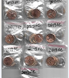 10 Série Moeda Real de 2013 - F.C.