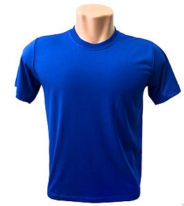 CAMISETA BÁSICA PV AZUL ROYAL - LINHA SUPREME/ANTI-PILLING