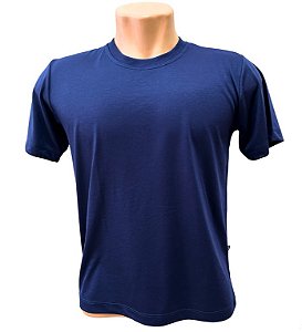 CAMISETA BÁSICA AZUL MARINHO 100% ALGODÃO