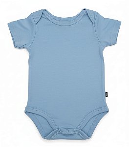 BODY INFANTIL AZUL BEBÊ 100% POLIÉSTER