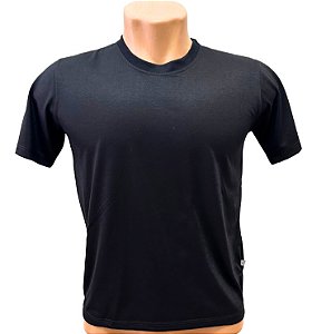 CAMISETA BÁSICA PV PRETA - LINHA SUPREME/ANTI-PILLING