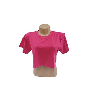 CROPPED PINK 100% ALGODÃO
