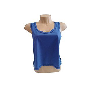 CROPPED FITNESS AZUL ROYAL 100% POLIÉSTER