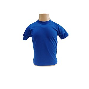 CAMISETA INFANTIL PV AZUL ROYAL- LINHA SUPREME/ANTI-PILLING
