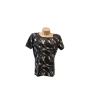 T-SHIRT CAMUFLADA MALHA PV - LINHA SUPREME/ANTI-PILLING