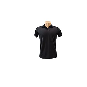 CAMISETA POLO PRETA MALHA PV- SUPREME ANTI PILLING