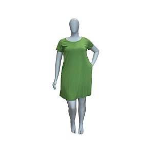 VESTIDO COM BOLSOS VERDE PRIMAVERA