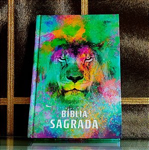 Bíblia Sagrada Capa Dura - ACF - Leão Colors - Letra Grande