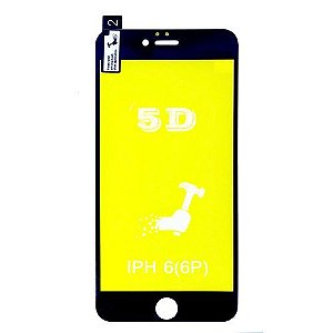 Película de gel 5D Nano flexível para Iphone 6/6s Plus cobre a tela toda com kit limpeza