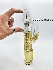 Vibrador rotativo vai e vem com movimento de Sobe e Desce