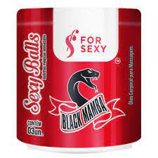 Black Mamba Sexy Bolinhas Óleo de Massagem - 03 Unidades