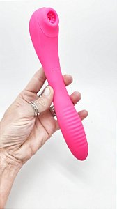 Vibrador flexível com sucção