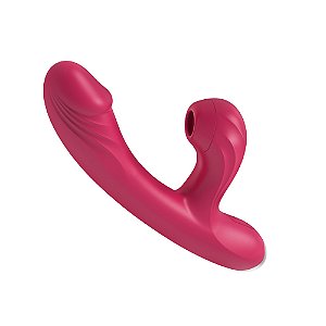 Vibrador dupla estimulação com sugador