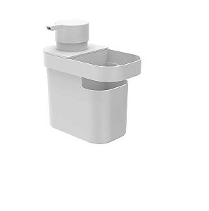 Dispenser para Detergente e Organizador de Pia Trium 650ml Branco