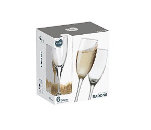 Jogo Taça Barone 190ml C/ 06 unidades - GIFT BOX