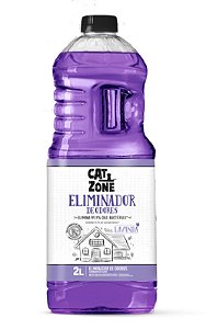 Eliminador de Odores Xô Bactérias Lavanda Cat Zone 2 Litros